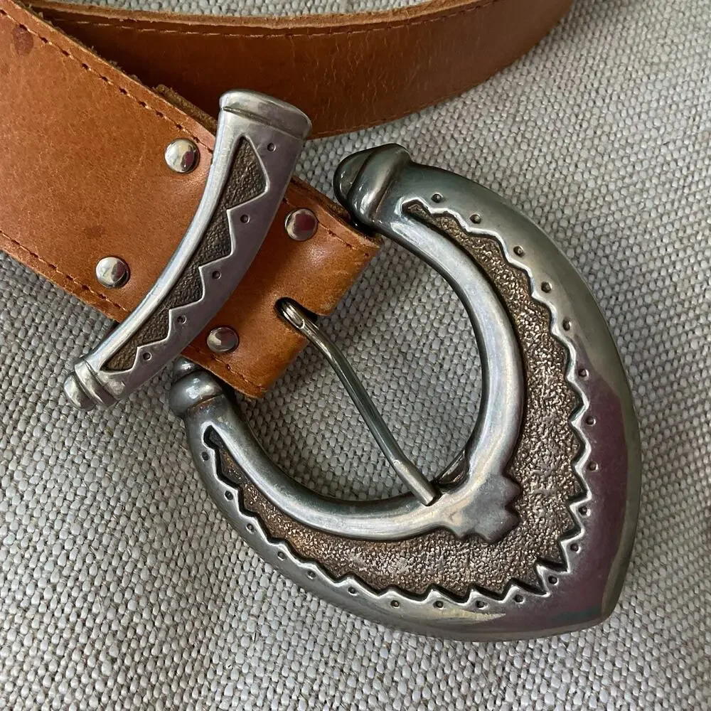 Accessories by Pearl Womens Leather Belt 7506 Made in USA Large
